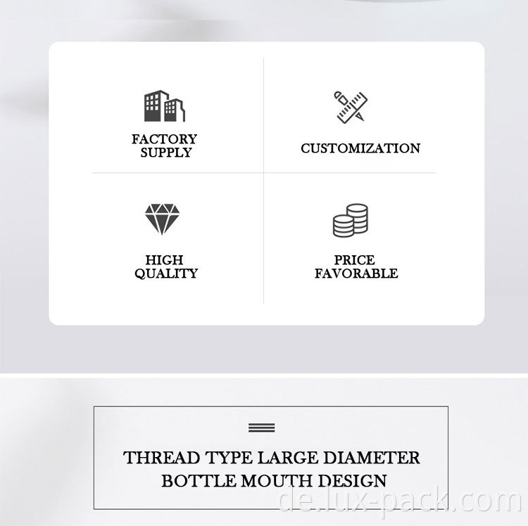 20 ml 30 ml 50 ml Luxus Acryl Transparent Gold Face Body Creme Jar Flasche für die Hautpflege